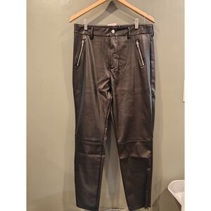 shoedazzle Moto Faux Leather Skinny Leggings large